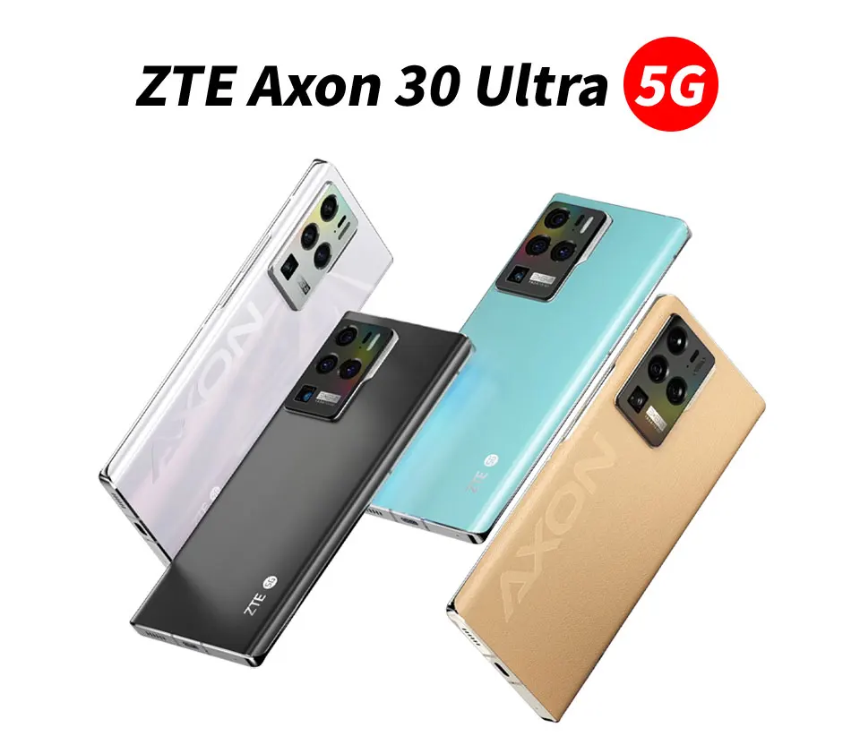 ZTE Axon 30 Ultra SnapdragoM 888 Dual SIM 8GB/12GB/16GB LPDDR5 RAM  256GB/1TB UFS3.1 ROM 6.67