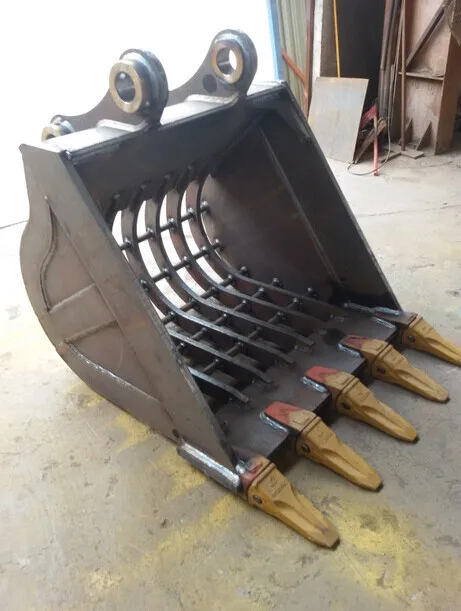 8.7cbm Excavator Rock Skeleton Bucket Customized Color