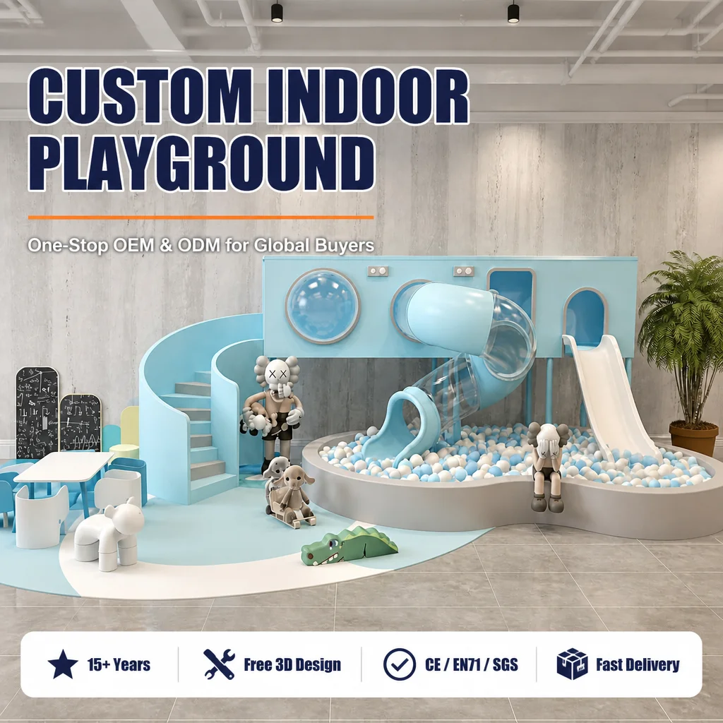 Kids Indoor Commercial Soft Play Naughty Castle Playground CE ASTM Certified Ball Pool Slide Climbing Net Foam for Hotel OEM