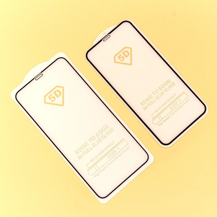 Гуанчжоу завод 9H анти-шок полный клей для мобильного телефона Закаленное стекло протектор