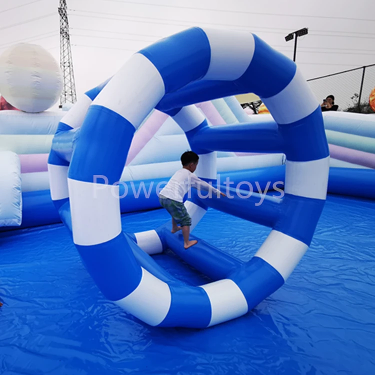 Aqua Park Inflatable Floating Hamster Rolling Wheel Water Games for Sale
