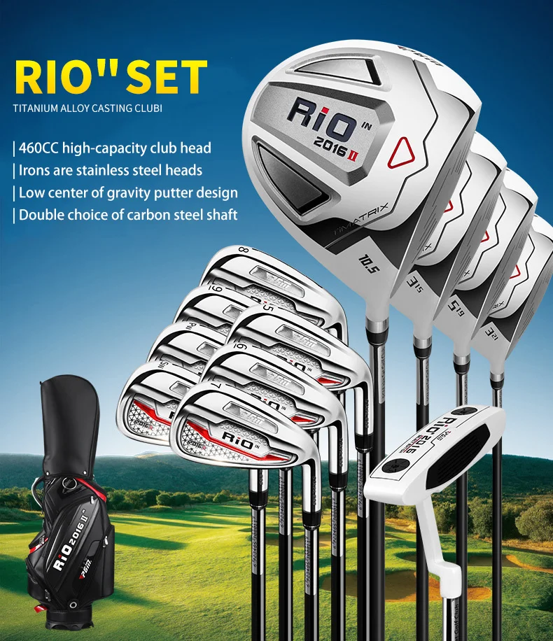 Pgm Rio Ii Series 12 Pcs Golf Clubs Complete Set For Man With Large Capacity Golf Bag Buy