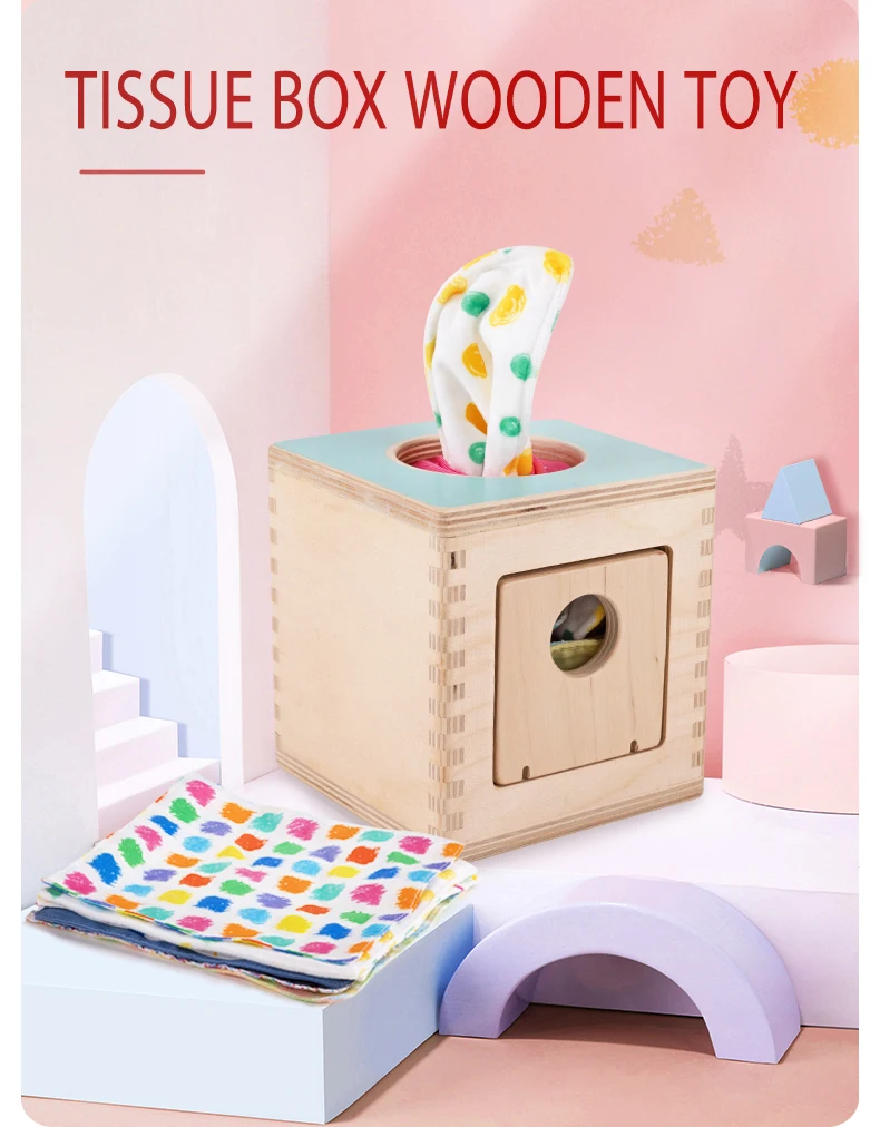 wooden tissue box toy