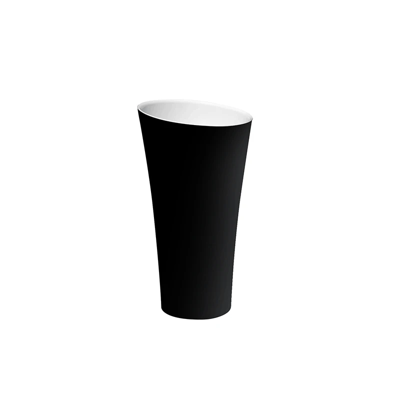 Modern Design Freestanding Hand Wash Basin Rectangular Stone Pedestal for Bathroom Countertop Dining Room Free Standing Sink