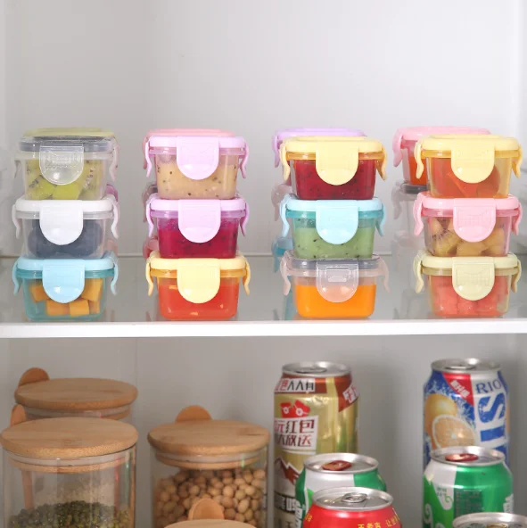 Mini Fresh-keeping Box Food Grade Thickened sealed Baby Food Box Children's Household Storage Box for Jam Packaging