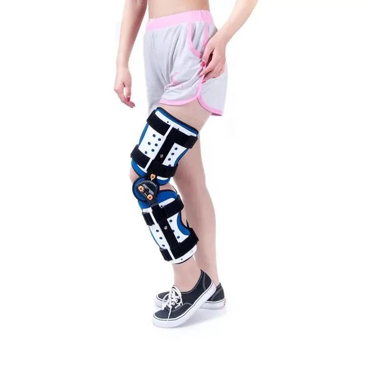 TJ-KM008 Adjustable Nylon Knee Joint Brace Lower Extremities Leg Support Exoskeleton Orthotics for Protection