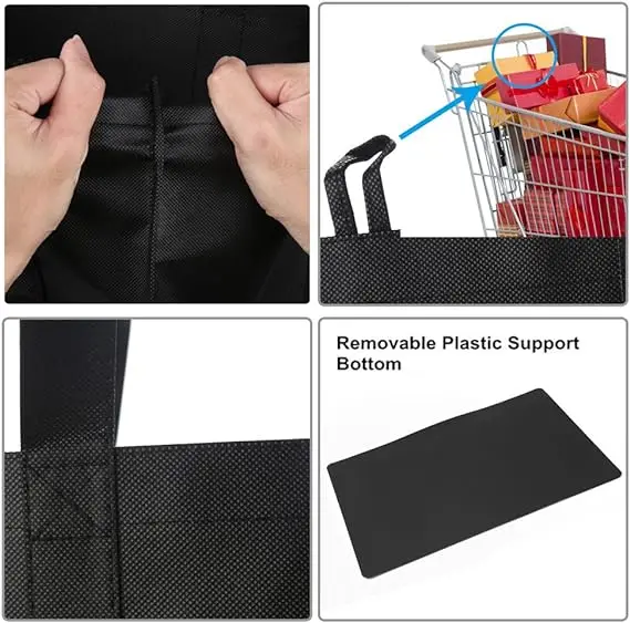 Custom Promotional Reusable Non Woven Bag Folding Reusable Foldable Shopping Grocery Tote Bags with Logos Printed Reusable supplier