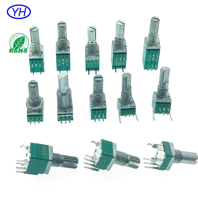 YH Brand High quality audio video amplifier 10k 20k 50k 100k 250k alpha RV097 cts radio carbon 10k rotary potentiometer 10k