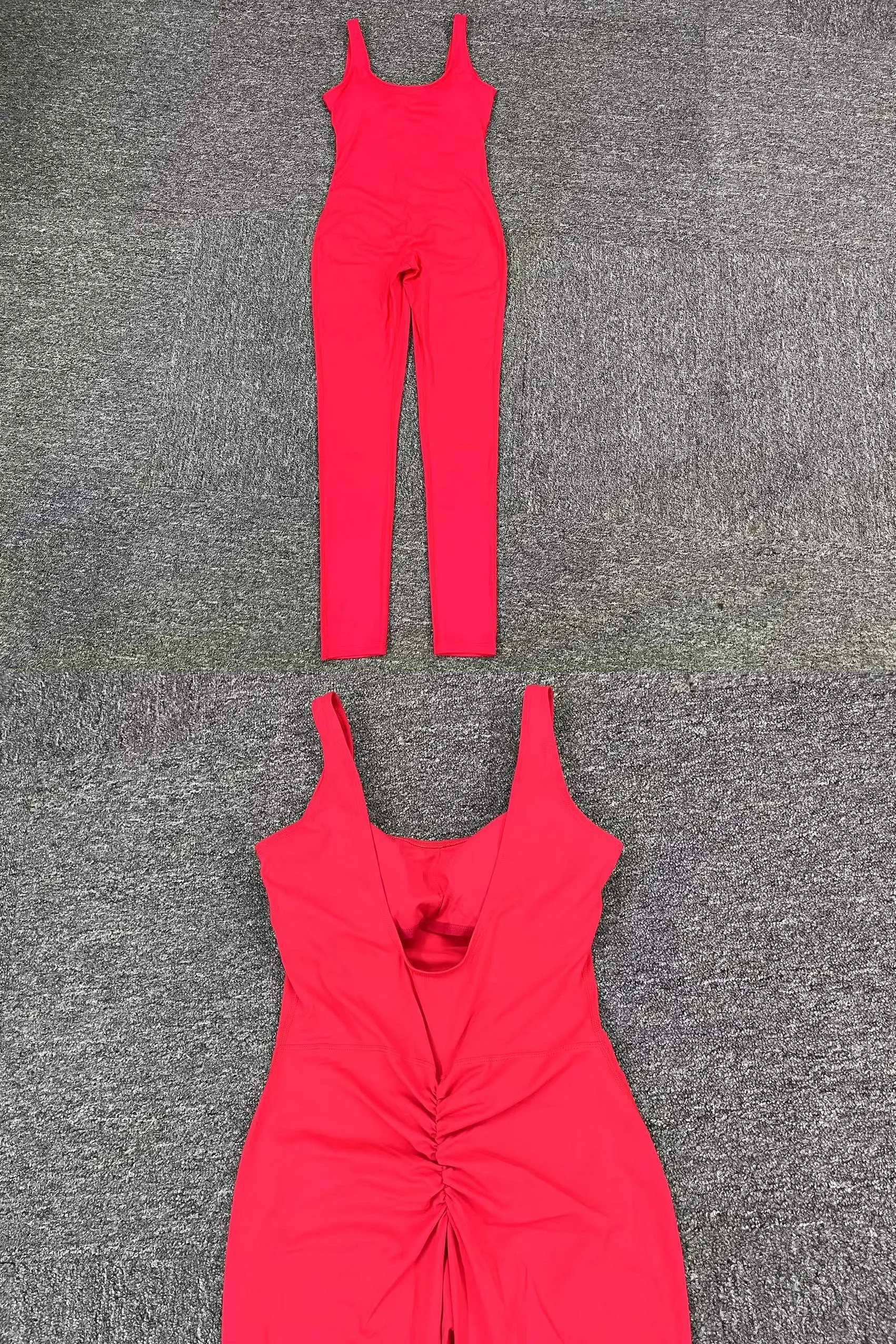 European and American Comfortable backless fashion Bodysuit yoga sets for woman One Piece Workout Jumpsuit Activewear factory