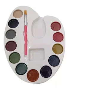 Cx2-009 Non Toxic Watercolor Painting Set Custom Watercolor Pigment Portable Water Coloring Set