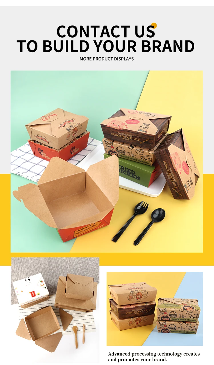 product custom printed kraft paper box for coffee cookie packaging with food grade material for party event festive usage-8