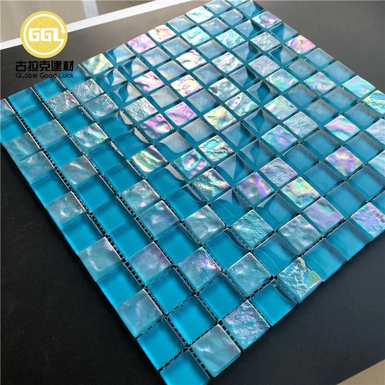 rainbow sparkle tile glass mosaic tile  glass floral mosaics for swimming pool