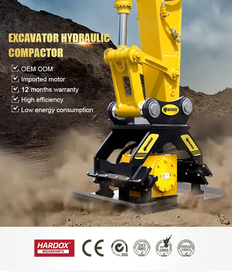 Monde Plate Compactor Hydraulic Compactor For Excavator - Buy ...