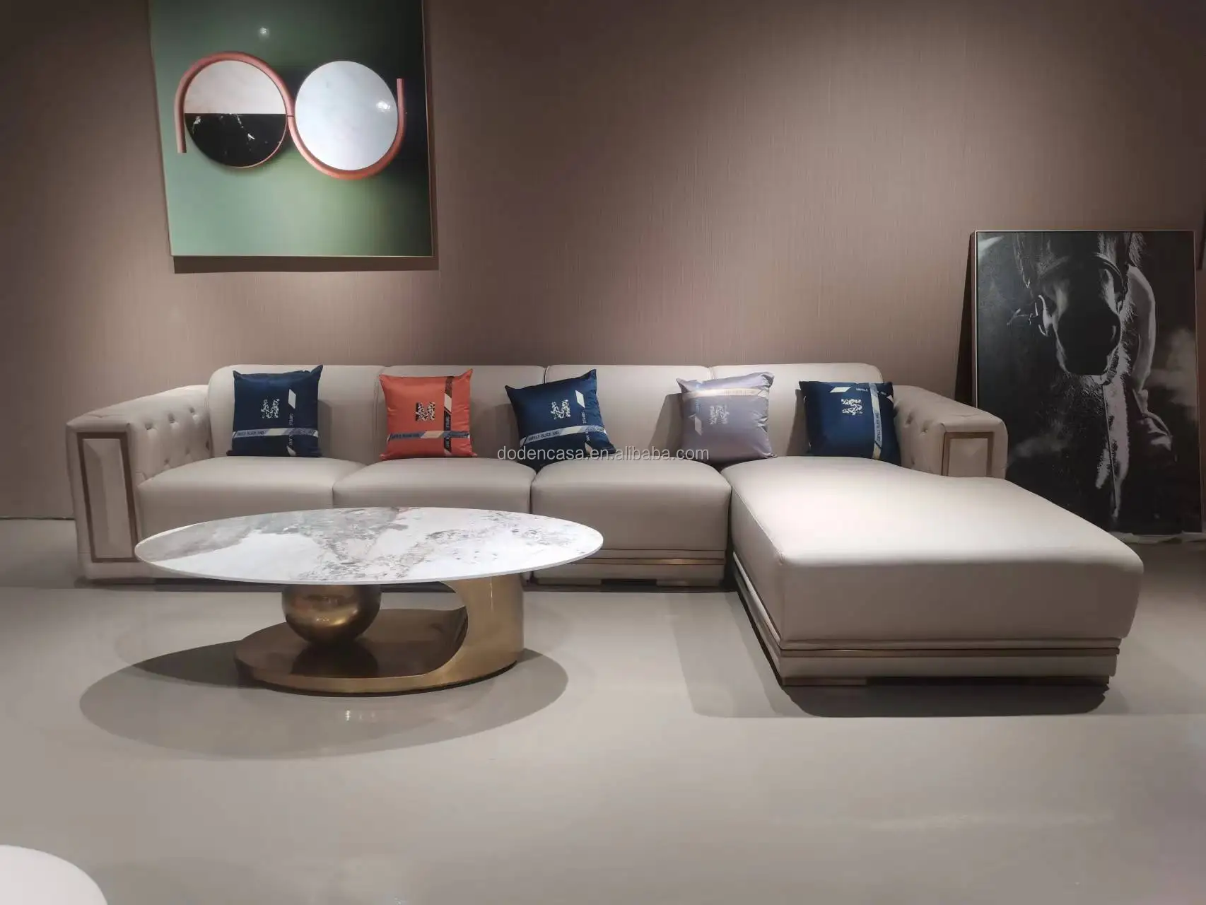 High Quality Living Room Leather Sofa Sofa 3+2+1 Seat New Design Sofa