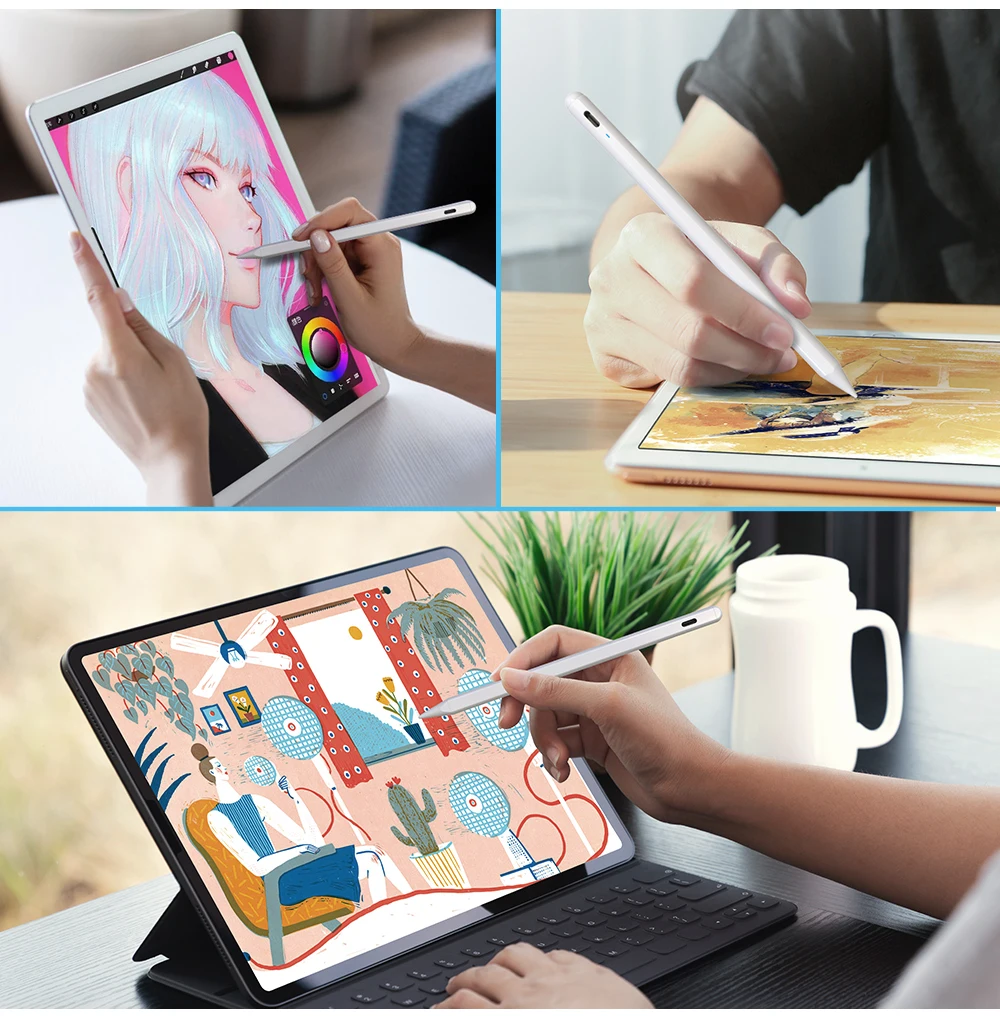 
Новый дизайн смарт-две модели тач стилус S Pen Стилус для iPad Pro 2020 для всех сенсорных экранов планшетов Apple Stylus карандаш 