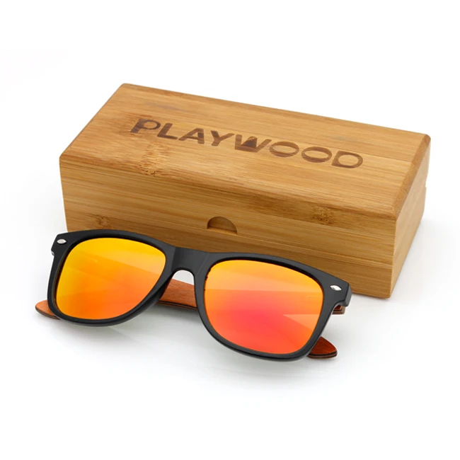 China Wholesale Bamboo Wood TAC Polarized Sunglasses Unisex