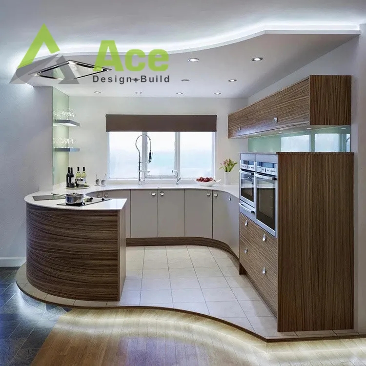 Modern Luxury Custom Kitchen Cabinet Solid Wood Whole House Wall ...
