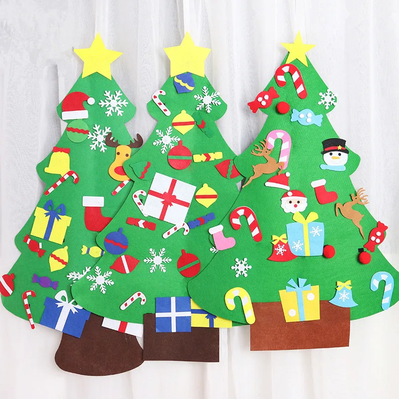Aphacatop Árvore De Feltro,Árvore De Feltro Feita À Mão Para Decoração De  Parede De Diy - Buy Sentiu Árvore De Natal Para As Crianças,Sentiu Árvore  De Natal Diy,Árvore De Natal Artificial Product