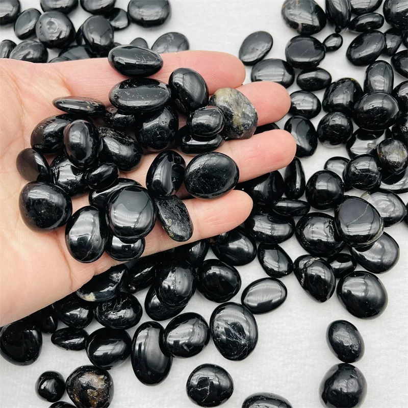 Natural Black Tourmaline Tumble Stones for Healing Decor