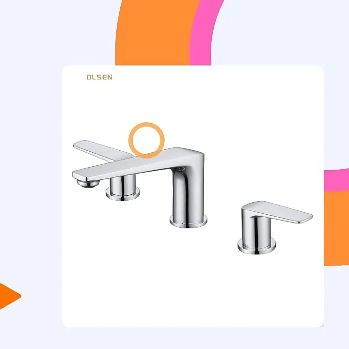 Widespread 3-hole Double Handle 3 In 1 Faucet Bathroom Sink Faucets ...