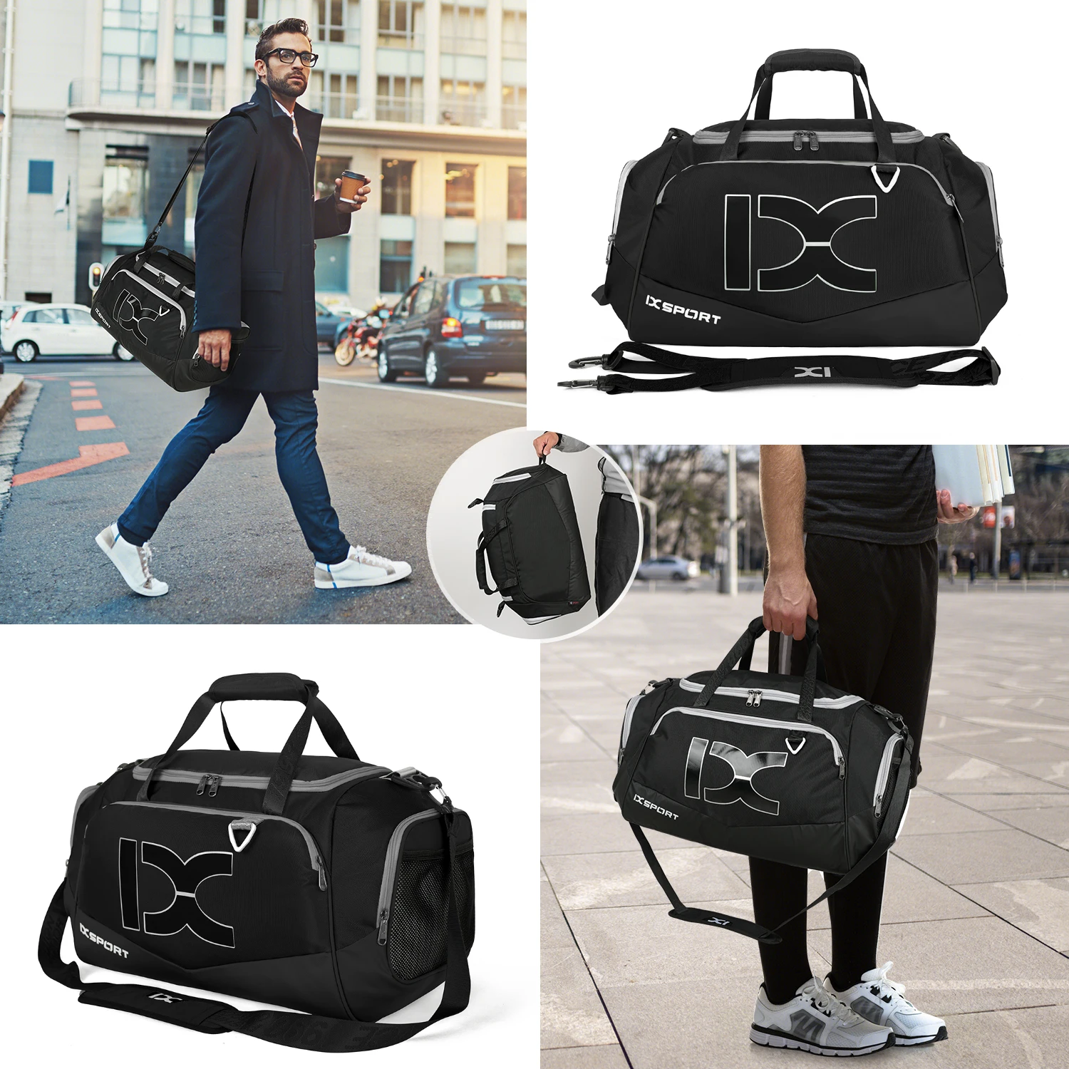 Custom with logo Foldable Waterproof Duffel Team Football Sublimation ...