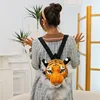 Mochila con cabeza de tigre amarillo-35*22cm-0,2kg
