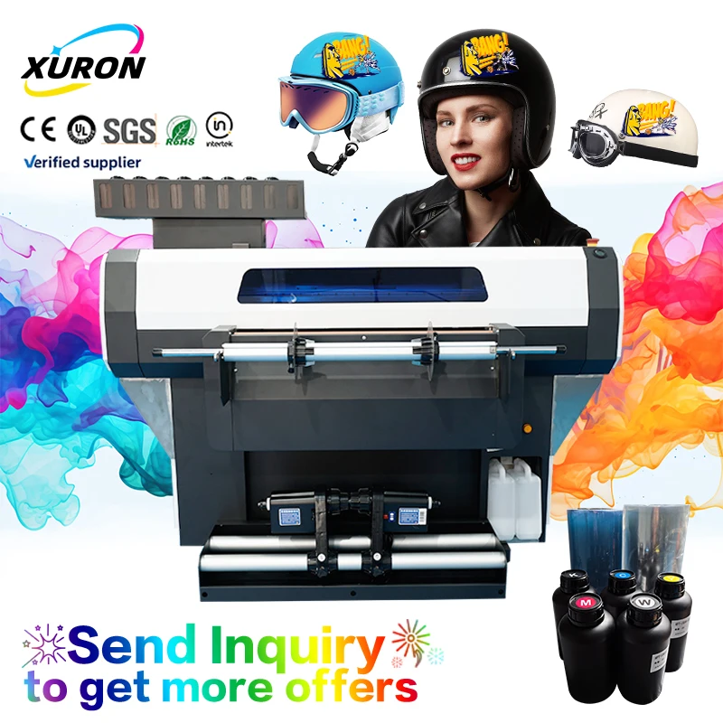 Xurong Fully Automatic Roll-to-Roll UV DTF Printer Advanced Manufacturing Knowhow Diverse Transfer Pigment Multifunctional