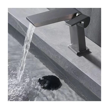 Modern piano faucet brass basin faucet water tap washbasin cold and hot mixer water tap for bathroom