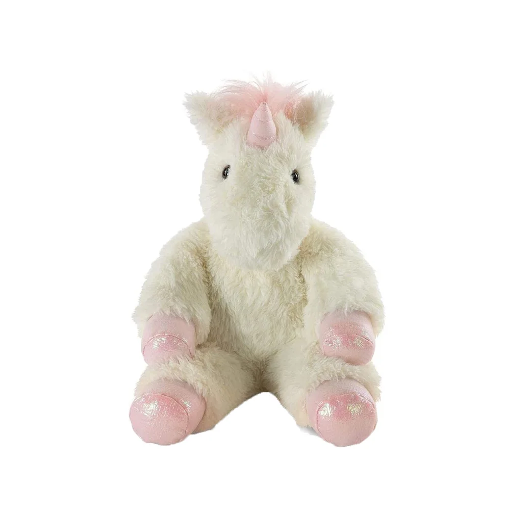 Custom Magical White Pink Unicorn Microwavable Lavender Scented Plush