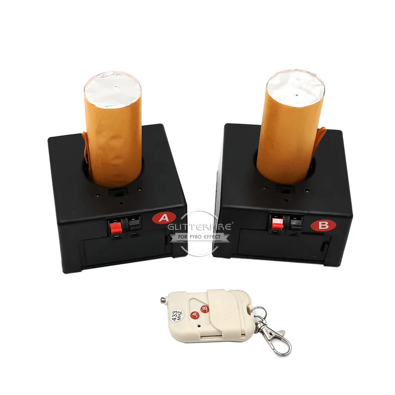 D02 Stage Indoor 2 Channel Wedding Sparkler Ignition Party Equipment Wireless Remote Control Cold Flame Fireworks Firing System