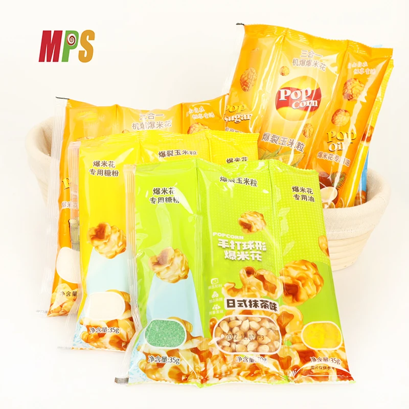 Best Tasting 3 In 1 Oil & Seasoning Sugar Allinone Packs Popcorn