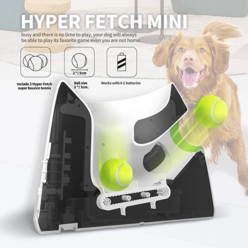 Automatic Dog Ball Launcher For Dogs Interactive Puppy Pet Ball Indoor Thrower Machine Fetch