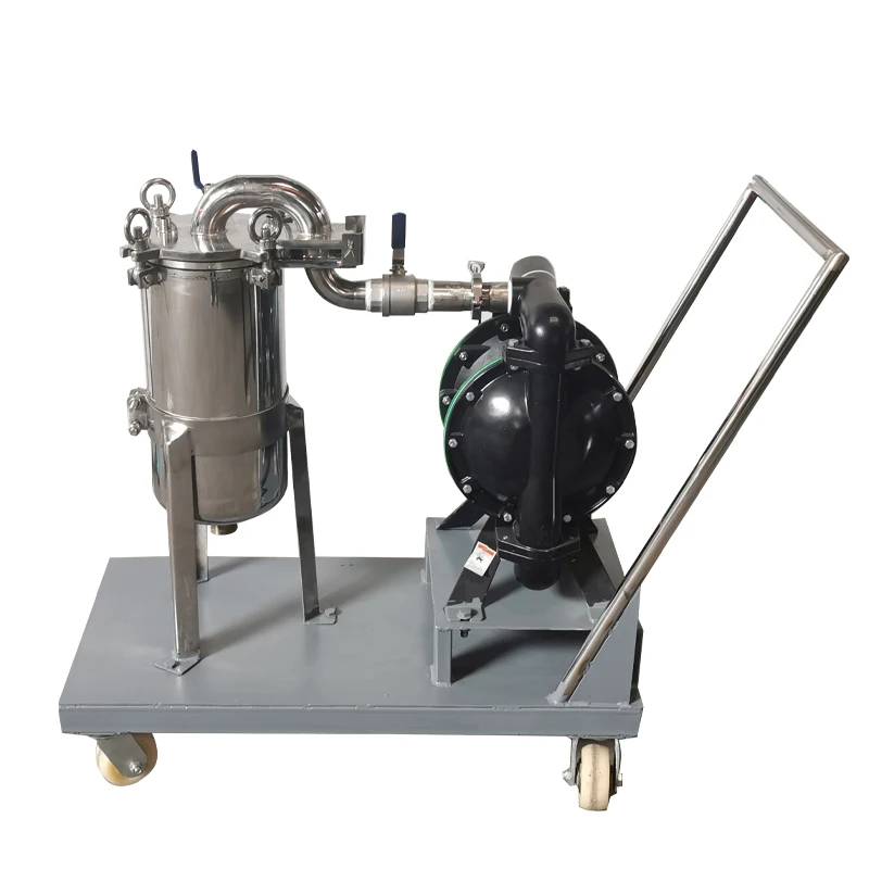 Factory High Efficiency Paint Filter Diaphragm Pump Coating Ink Liquid Fertilizer Filtering Machine