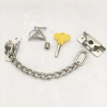 Stainless steel chain lock anti theft chain punch free door and window lock child lock