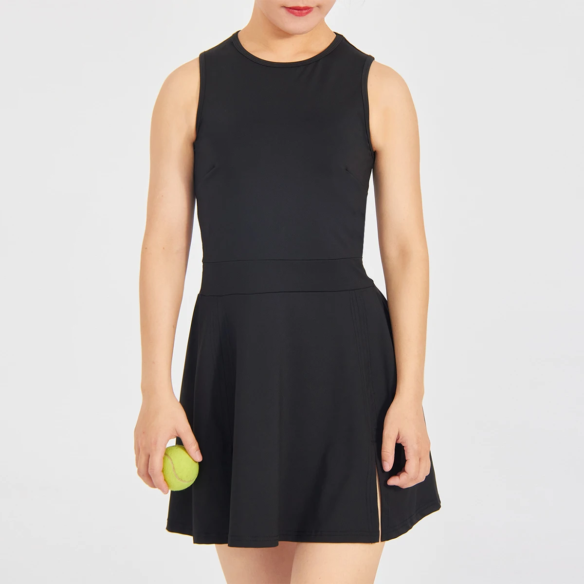 New Custom Black Tennis Dress Women Tennis Golf Sports Dress With