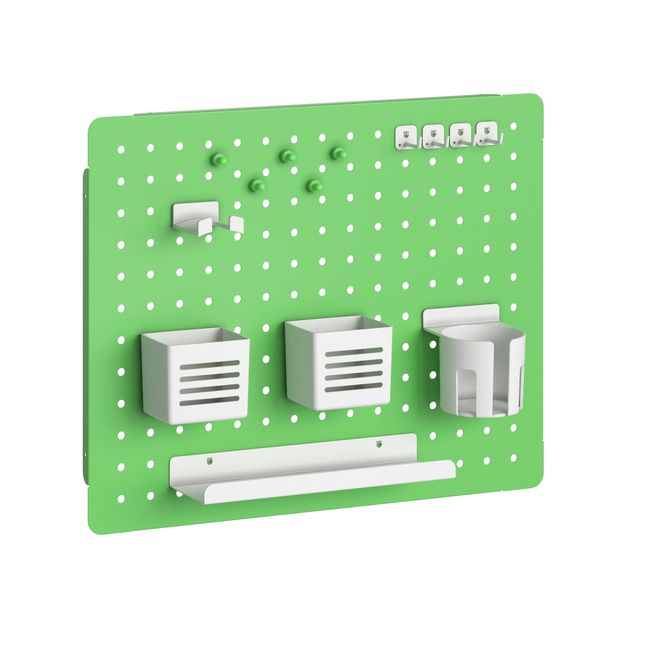 Pb002w Steel Garage Wall Mount Pegboard Metal Display Wall Peg Board