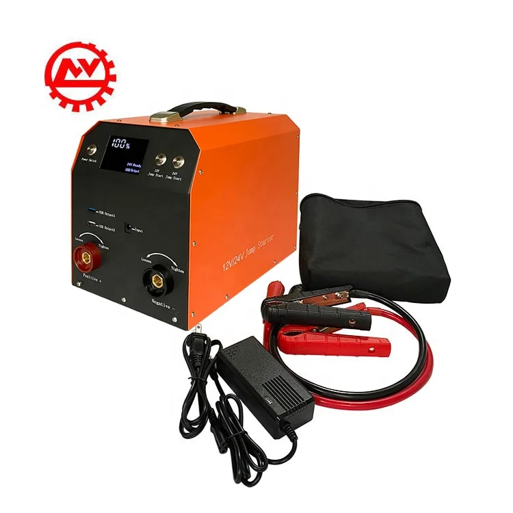 Супер большой емкости профессиональный портативный аварийный инструмент бустер автомобильное зарядное устройство для грузовика стартер 12 в 24 В