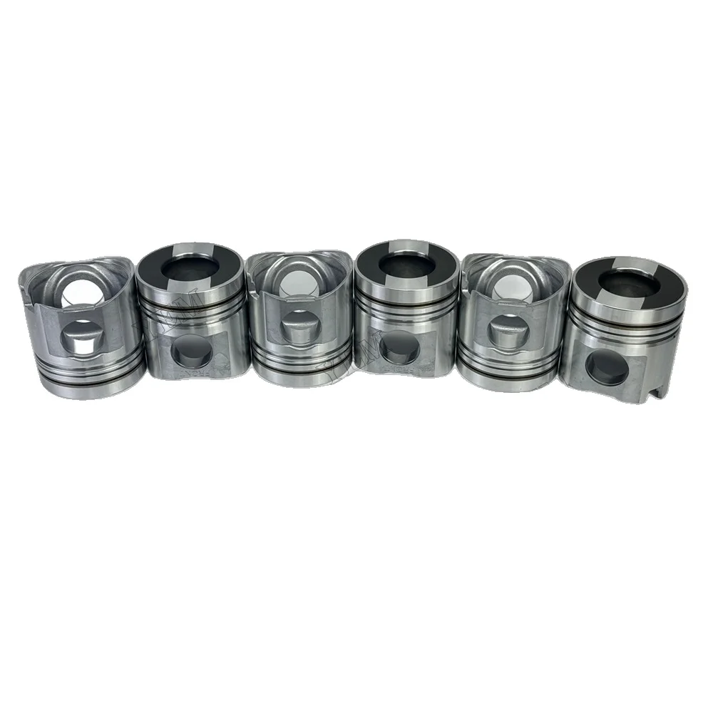 For Komatsu 6D125 Piston With Pin Circlip 6151-32-2110 China Engine Parts Supplier