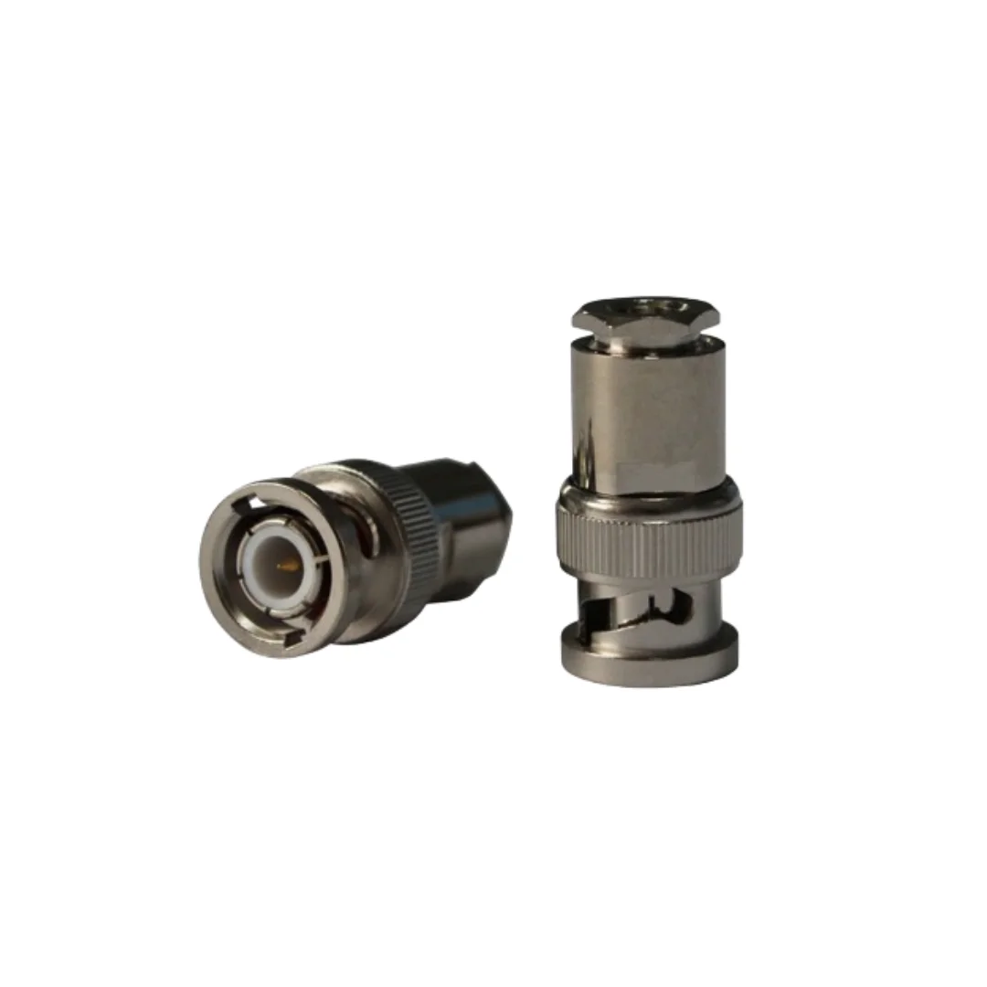 BNC-J3 Manufacturer Supply 50ohm Five Piece Set Assembly Type BNC Male Coaxial Connector for RG58 Cable
