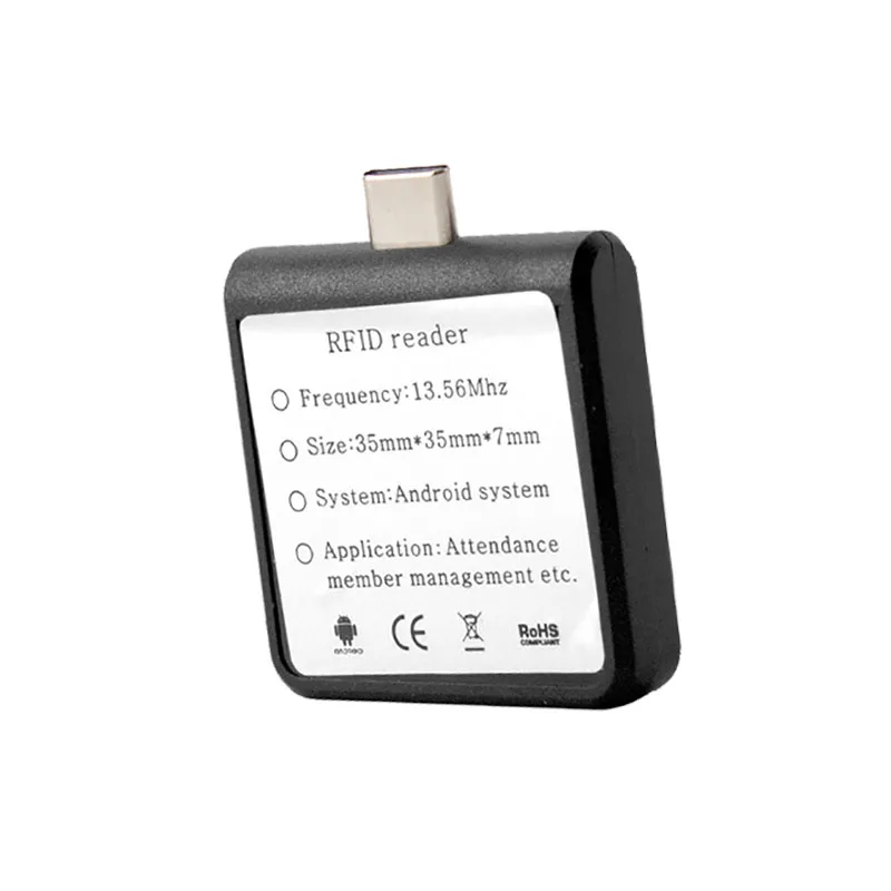 Type C Android Smartphone RFID Reader 125khz USB RFID Card Reader