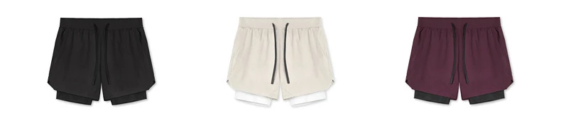 AOLA Custom  2 in 1 Summer Breathable Lining Sports Workout Gym Men's Running Basketball Shorts414_voghion.com