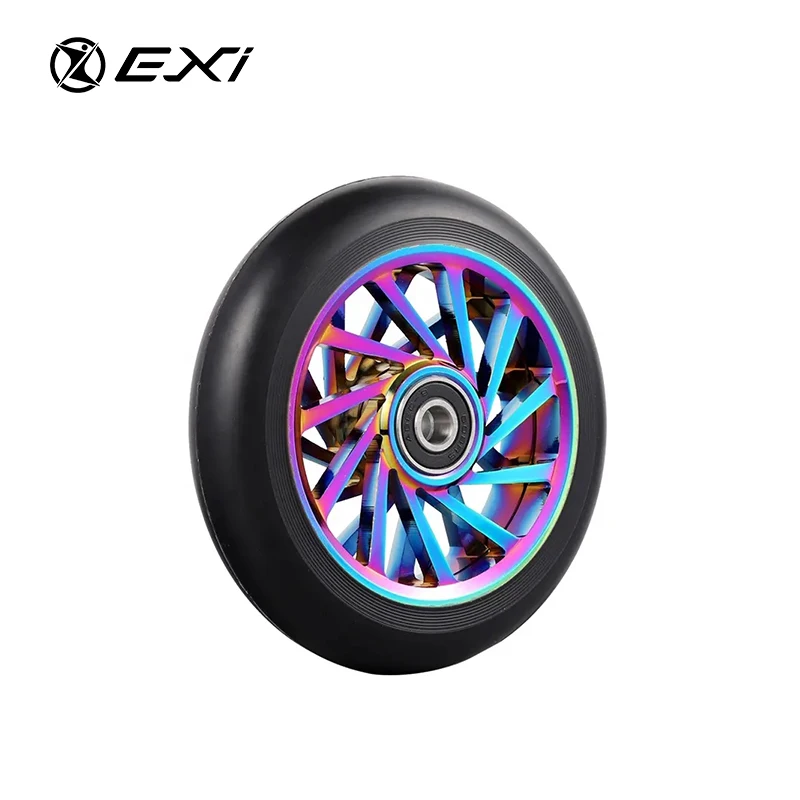2023 Scooter Wheels 110mm Pro Scooter Aluminum Wear Resistant Pu Alloy Core Wheels For Stunt