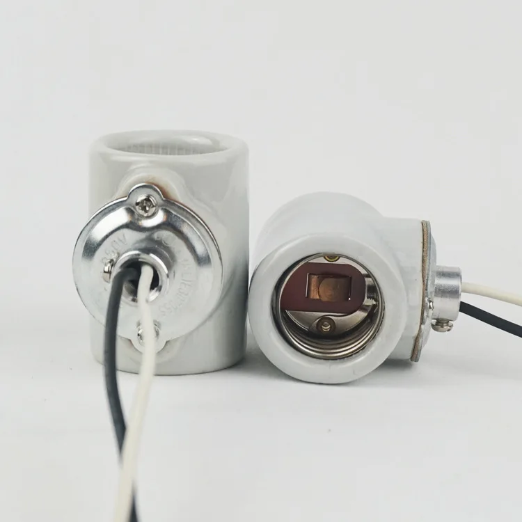 Porcelain Socket Twin 2 Circuito Medium  Base Ceramic E26 Lamp Holder
