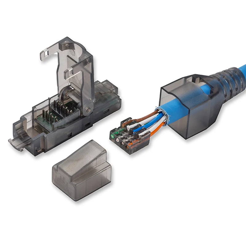 Linkbasic Rj45 Cata Utp Modular Plug RJ45 Cat.6 UTP Modular Plug Nickel Gold-Plated Contacts Tool-free ...