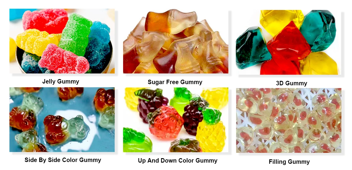 Small Jelly Gummy Bear Depositor Full Automatic Fabrication Bonbon ...