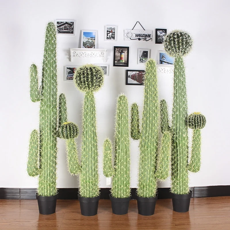 Multi Styles Home Decoration Artificial Cactus Plant Pot Artificial Green Plant Fake Succulent Plants Artificial Cactus