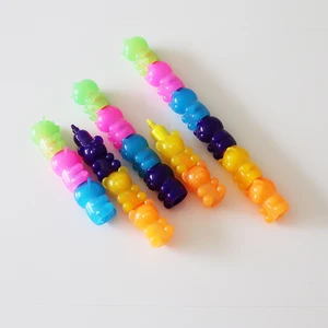 Wholesale Bear Animals Shape Design Fluorescent 5 Colors Refill Highlighter Pen for Sale