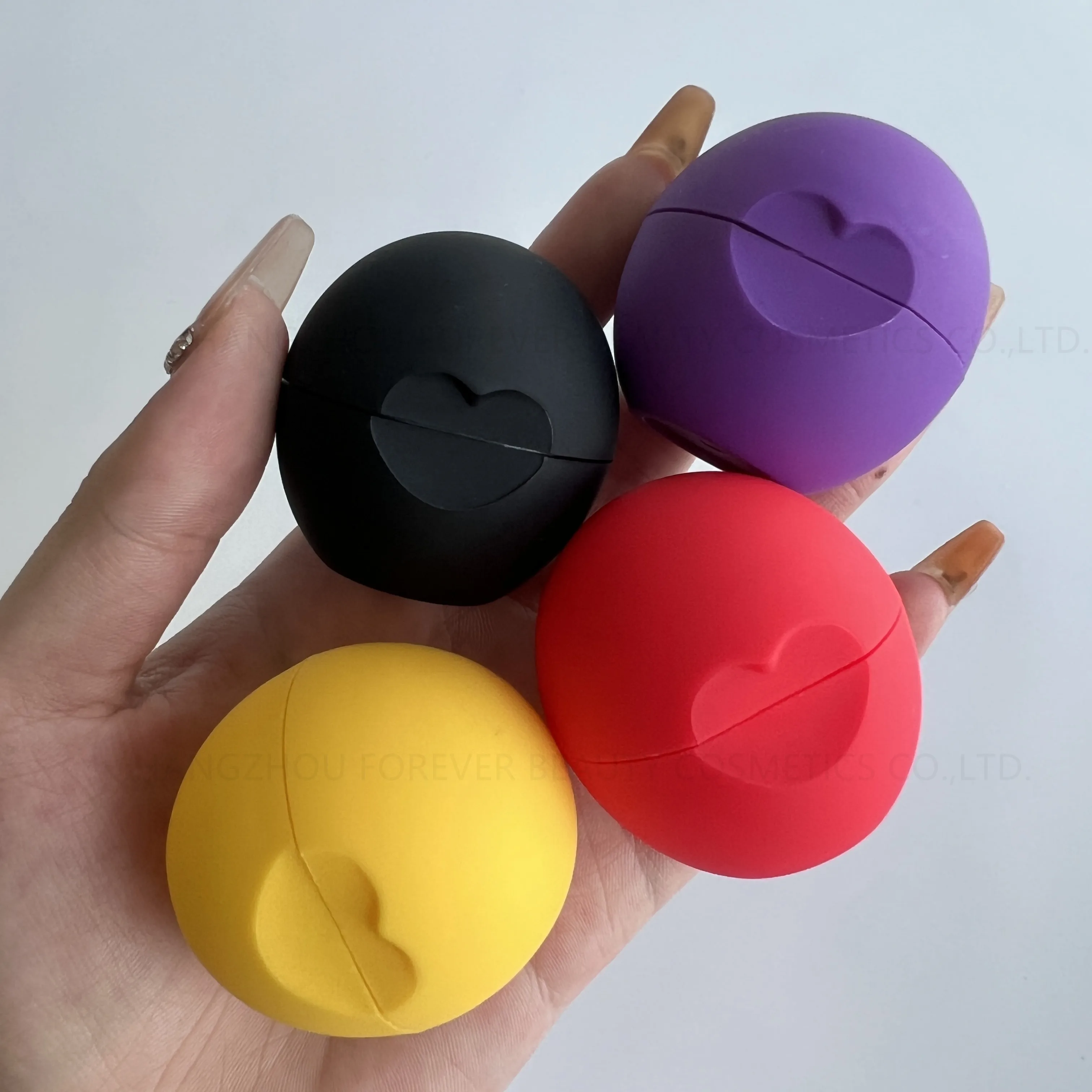 Private Label Custom Container SPF 30 Hydrating Moisturizing White Candy Flavor Lip Balm Ball