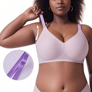 Seamless Big Chest Bra Plus Size Underwear Wireless Comfortable Ladies Bra Push up Soft Women Large Breast Support Bras