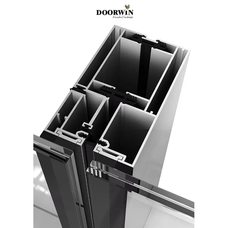 Topwindow Thermal Break Stick Frameless Profile Aluminium Glass and Aluminum and Curtain Wall